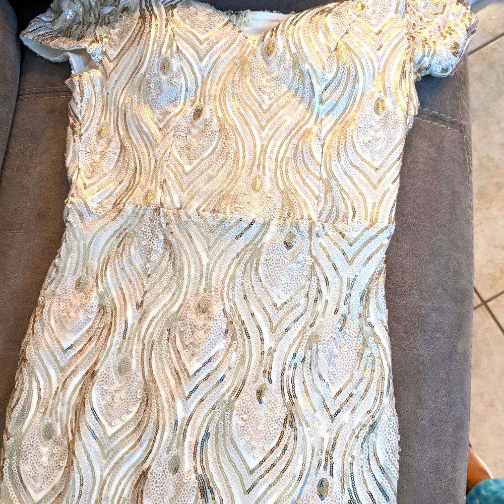 XTAREN | Gold Sequin Dress ~ Party, New Year's 🎆, Holiday🎄, Wedding 💍 - Picture 6 of 7